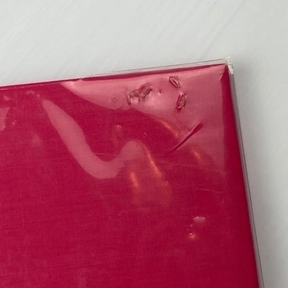 Colorbok Scrapbook 12in x 12in Dark Pink Fabric‎ 10 Top Loading Page Protectors